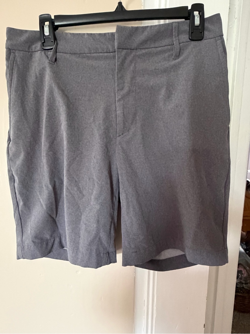 all in motion Gray Flat-Front Performance Shorts
